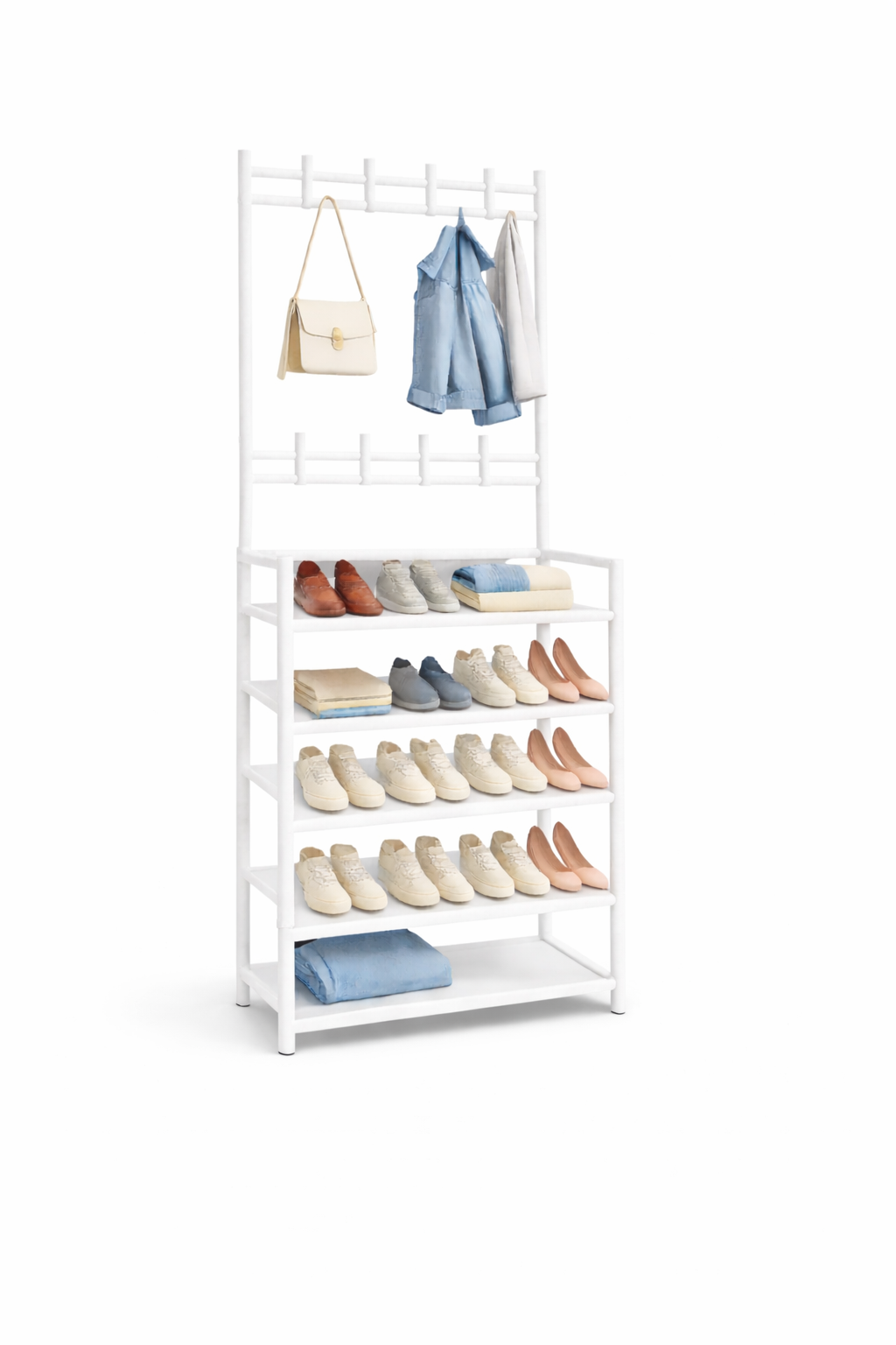 Zapatero Organizador con Perchero 2 en 1